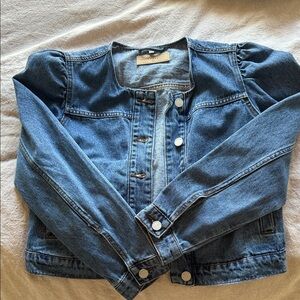 Blank NYC puff sleeve Jean Jacket